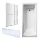 Nuie 1700X750 Standard Bath, Panel & Screen