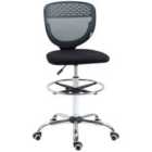 Vinsetto Draughtsman Chair, Tall Office Chair with Lumbar Support, Grey