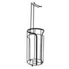 Showerdrape Dante Black Toilet Roll & Spare Combo