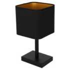 Milagro Napoli Table Lamp Black/Gold 1Xe27