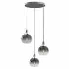 Milagro Pendant Lamp Monte Silver 3Xe27