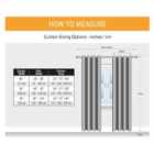 Adiso Pencil Pleat Taped Top Curtains Cream 229cm x 274cm