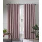 Linen Look Eyelet Ring Top Blackout Curtains Blush 161cm x 183cm