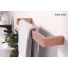 Towelrads Elcot Single Towel Bar Close Ended , 23W - Rose Gold