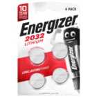 Energizer CR2032 BP4 Li-ion Batteries - Pack of 4