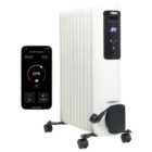 Princess White Oil Filled Smart Radiator - White
