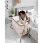 Tutti Bambini Cozee Air Bedside Crib - Scandinavian Walnut/Ecru