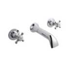BC Designs Victrion Crosshead 3Th Wall Basin Filler Chrome
