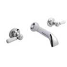 BC Designs Victrion Lever 3Th Wall Bath Filler Chrome