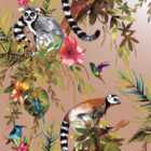 Holden Decor Lemur Wallpaper 10m x 53cm Rose Gold