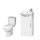 Nuie Mayford Floor Standing 420Mm Unit & Wc Gloss White