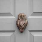 Ivyline Cast Iron Owl Door Knocker Antique Brass