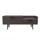 Ready Assembled Hong Kong B Tv Console Unit In Graphite