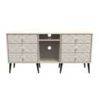 Ready Assembled Pixel 6 Drawer Sideboard In Kashmir Matt