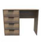 Ready Assembled Hong Kong C 4 Drawer Vanity In Vintage Oak