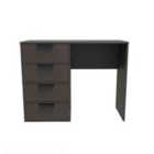 Ready Assembled Hong Kong B 4 Drawer Vanity In Graphite