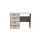 Ready Assembled Diamond 4 Drawer Vanity In Kashmir Matt