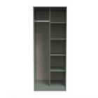 Ready Assembled Linear Open Wardrobe In Reed Green