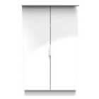 Ready Assembled Plymouth 2 Door Midi Robe In White