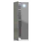 Ready Assembled Monaco 2 Door Wardrobe In Grey Gloss & White