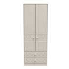Ready Assembled Pixel 2 Door 2 Drawer Wardrobe In Kashmir Matt