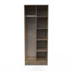 Ready Assembled Hong Kong G Open Wardrobe In Vintage Oak