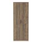 Ready Assembled Hong Kong G 2 Door Wardrobe In Vintage Oak