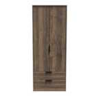 Ready Assembled Hong Kong G 2 Door 2 Drawer Wardrobe - Oak