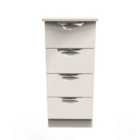 Ready Assembled Camden 4 Drawer Tallboy In Kashmir Gloss