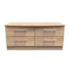 Ready Assembled Sherwood 4 Drawer Bed Box In Bardolino Oak