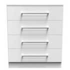 Ready Assembled Worcester 4 Drawer Chest In White