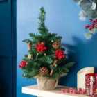 Robert Dyas 45cm Pre-Lit Tabletop Christmas Tree