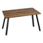Seconique Quebec Straight Edge Dining Table - Medium Oak Effect