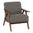Seconique Kendra Accent Chair - Grey Fabric