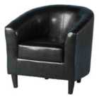Seconique Tempo Tub Chair - Black Pu