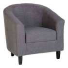 Seconique Tempo Tub Chair - Grey Fabric