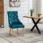 Artemis Home Ravenna Velvet Dining Chairs - Set of 2 - Teal