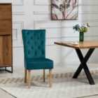 Artemis Home Pienza Velvet Dining Chairs - Set of 2 - Teal