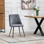 Artemis Home Morandi Velvet Dining Chairs - Set of 2 - Grey