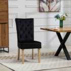 Artemis Home Pienza Velvet Dining Chairs - Set of 2 - Black
