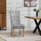 Artemis Home Pienza Velvet Dining Chairs - Set of 2 - Silver