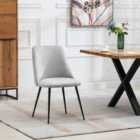 Artemis Home Morandi Velvet Dining Chairs - Set of 2 - Silver