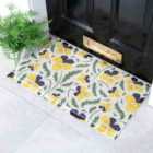 Artsy Doormats Yellow Pansy Doormat (70 X 40Cm)
