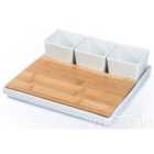 The Waterside 5 Piece Cheese Platter - White