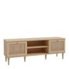 Furniture To Go Calasetta 2 Door 1 Shelf Tv Unit In Rattan