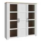 Furniture To Go Bohol Large Display Cabinet In Riviera Oak/White