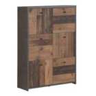 Furniture To Go Best Chest Storage Cabinet With 6 Drawers In Concrete Optic Dark Grey/Old - Wood Vintage