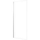 Nexa By Merlyn 8mm Chrome Frameless 2000mm Height Wet Room Shower Screen Only - Various Sizes