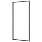 Nexa By MERLYN 8mm Black Framed Fixed Square Panel Bath Screen - 1500 x 800mm