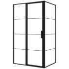 Nexa By Merlyn Hoxton 8mm Black Inline Hinge Door Only - Various Sizes